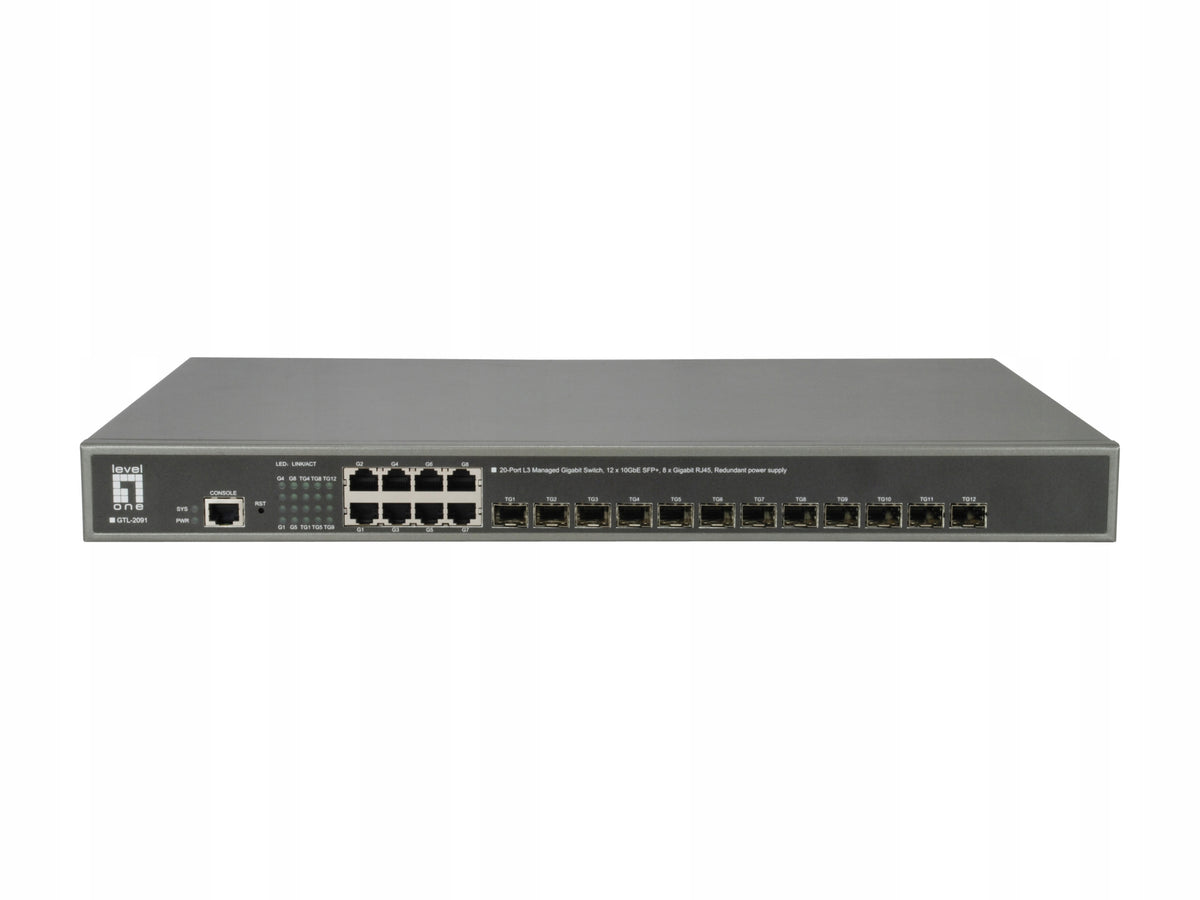 LevelOne GTL-2091 - Switch - L3 - Managed - 12