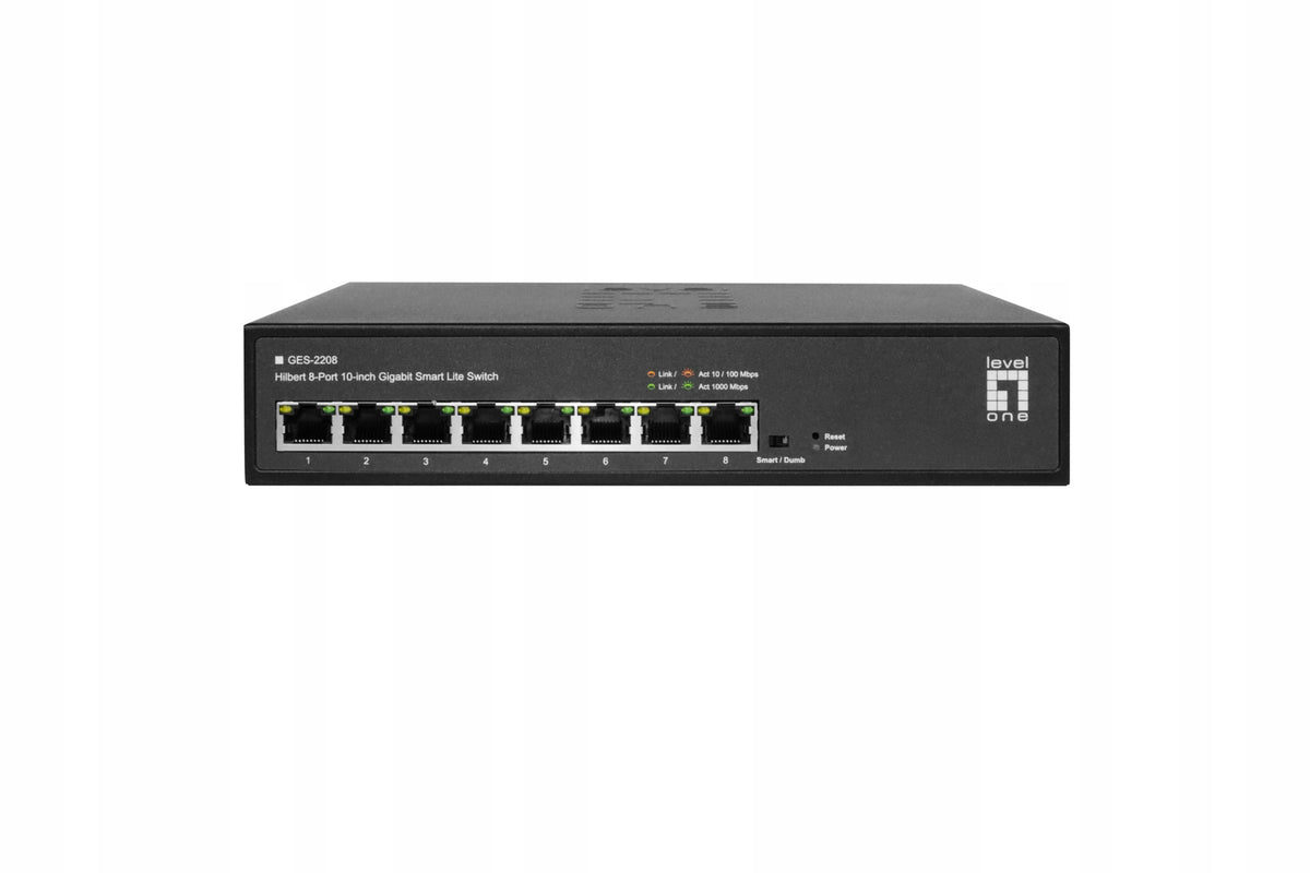 LevelOne Hilbert 10 8-Port Gigabit Switch Managed L2
