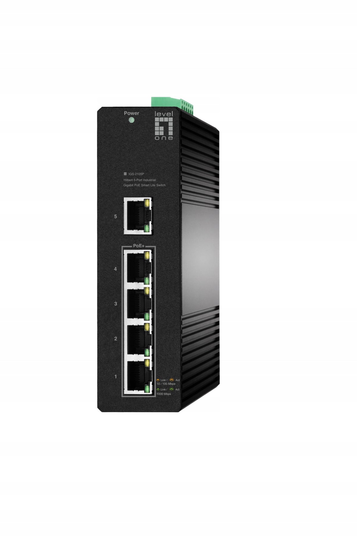 LevelOne Hilbert 5-Port Gigabit PoE Switch Managed