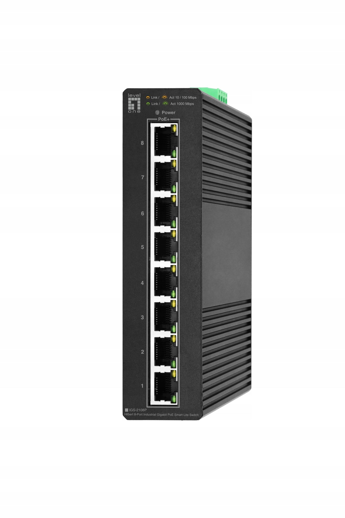 LevelOne Hilbert 8-Port Gigabit PoE Switch Managed L2
