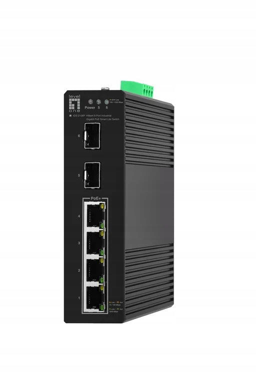 LevelOne IGS-2106P Network Switch Managed L2 Gigabit Ethernet...