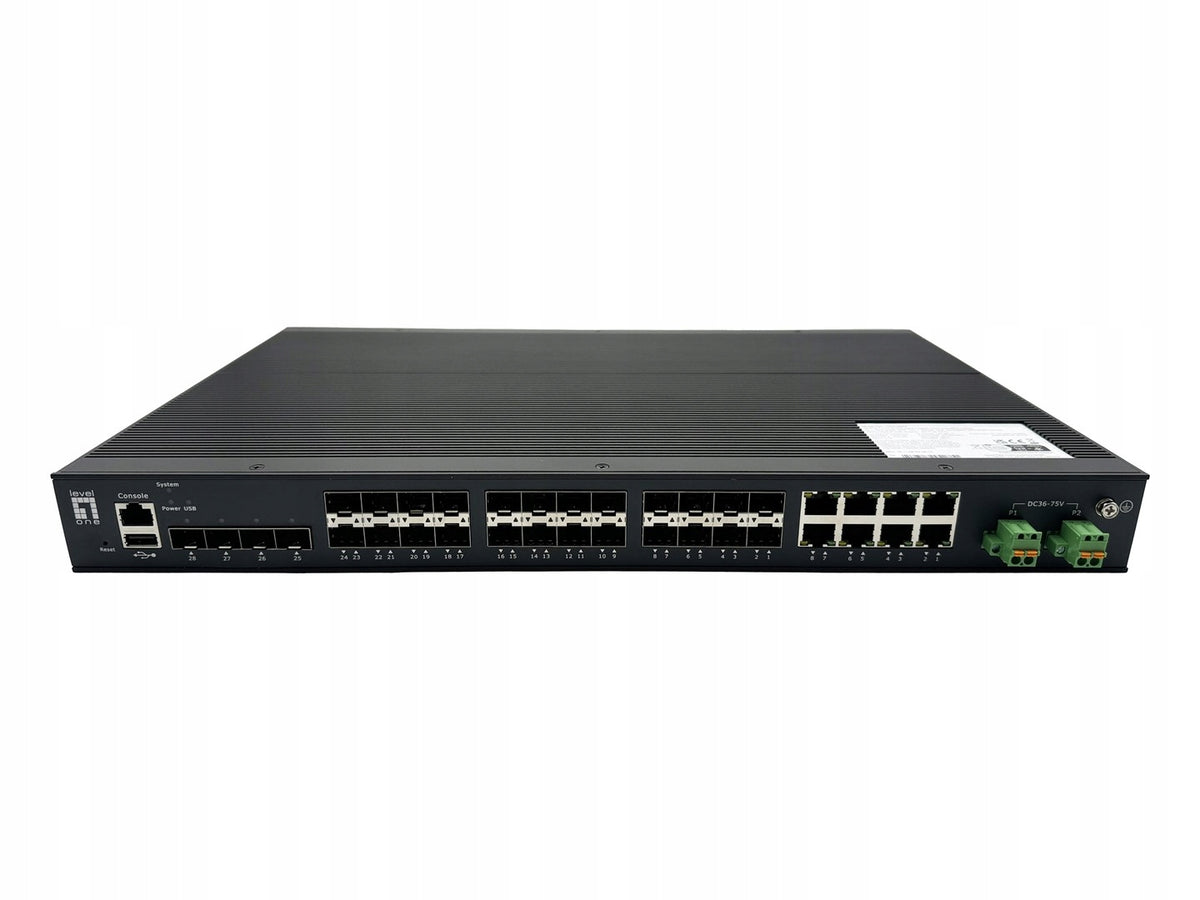 LevelOne IGU-2872 Network Switch Managed L2+ Black