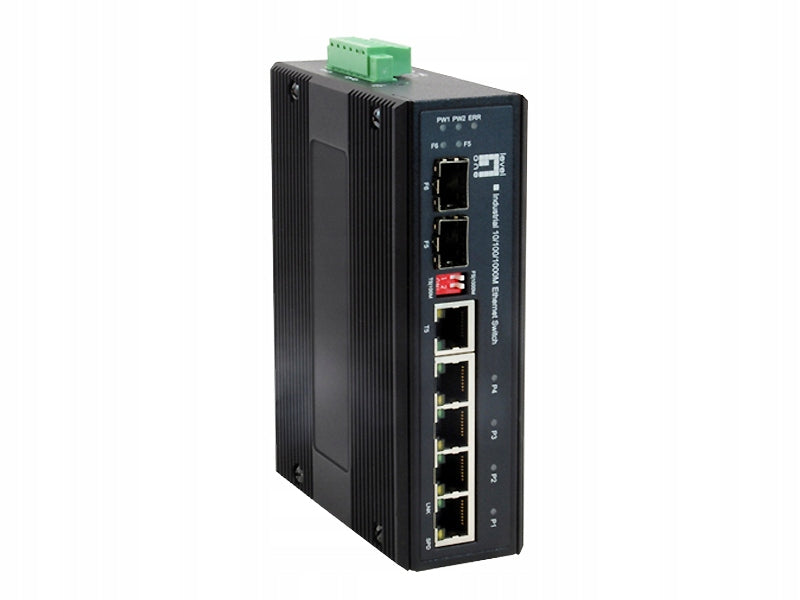 LevelOne Industrial Switch 5xGE/1xSFP/RJ45 Metal Combo
