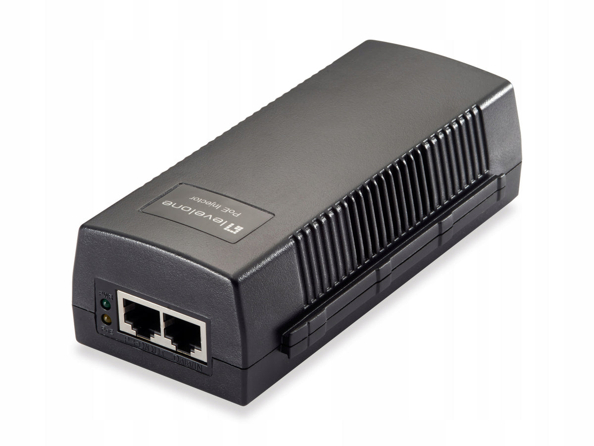 LevelOne PoE-injector GE 2x PSE 30W PoE black