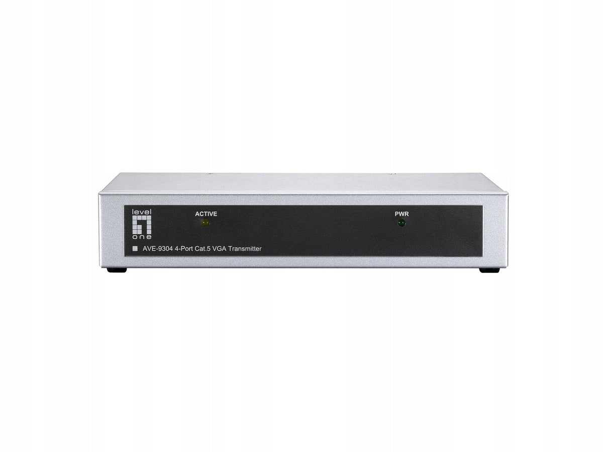 LevelOne VGA Transmitter Cat5 4xRJ45/2xDB15 300,00m grey Manufacturer LevelOne