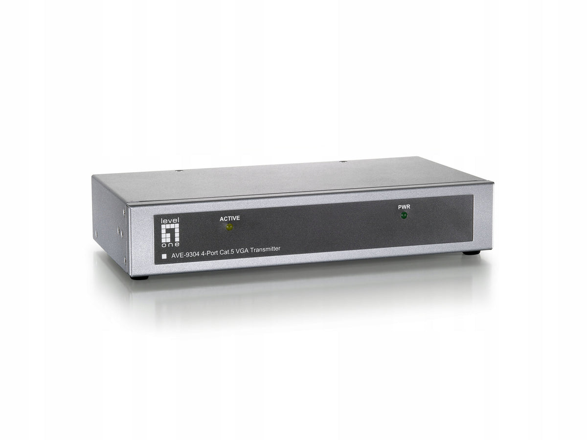 LevelOne VGA Transmitter Cat5 4xRJ45/2xDB15 300,00m grey