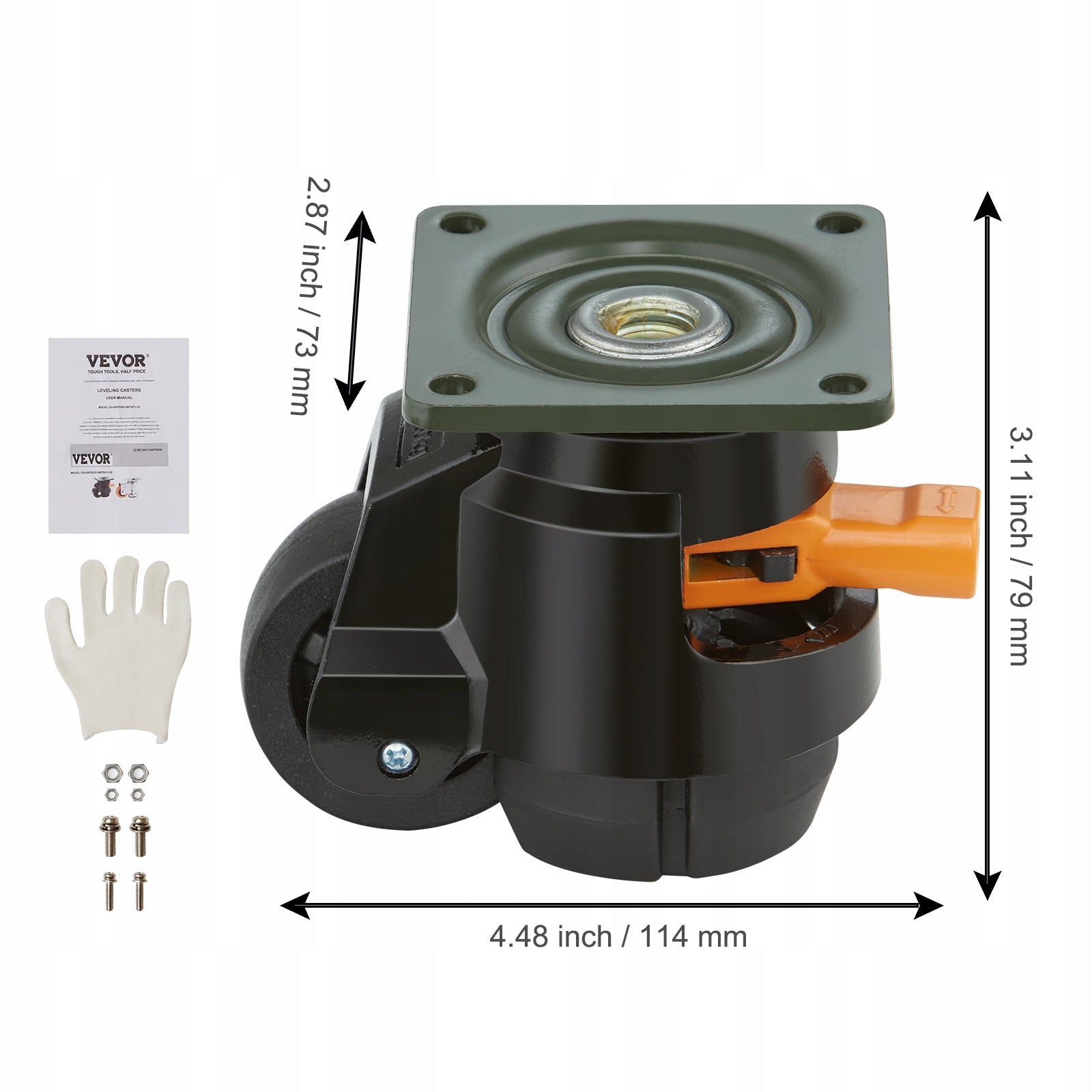 Leveling Casters Set of 4 1100 lbs 2inches 360 Swivel Adjustable Heavy Duty Manufacturer code DJJLBSDJPBS4QUJMHV0