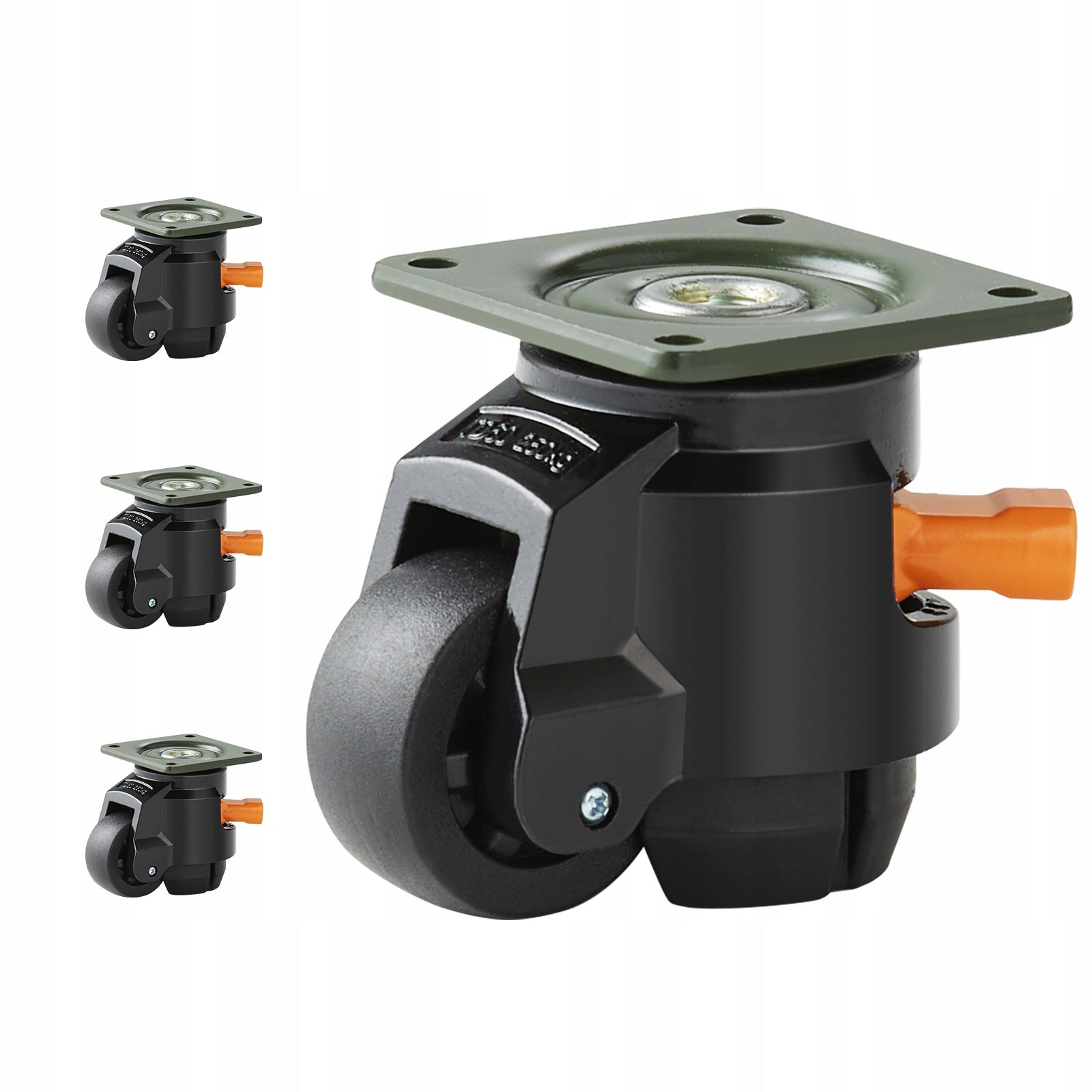 Leveling Casters Set of 4 1100 lbs 2inches 360 Swivel Adjustable Heavy Duty