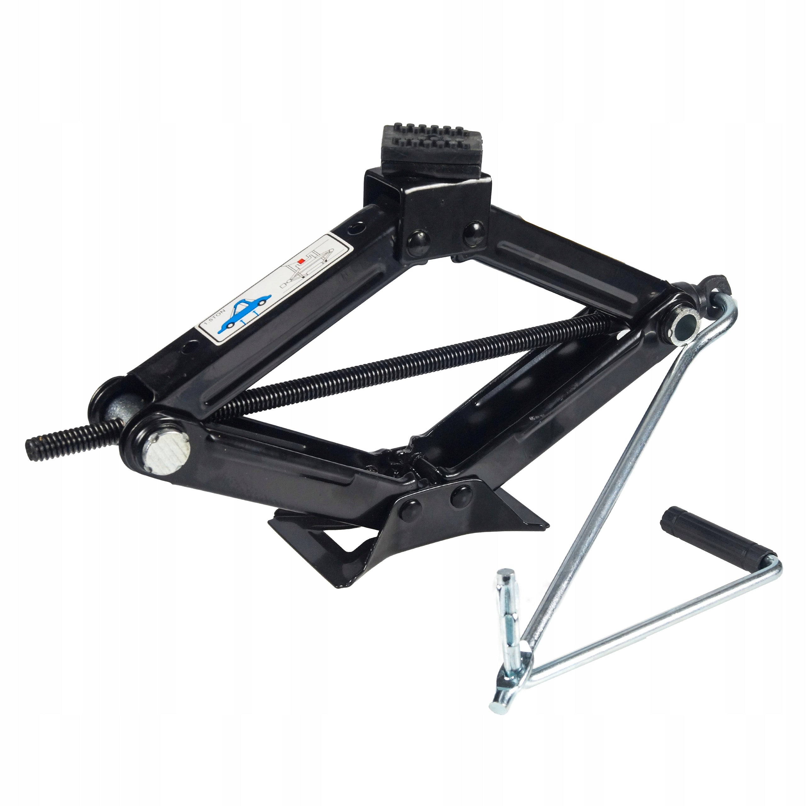 Lever CAR TRAPEZOIDAL LIFT 1,5T RUBBER Unscrewable Frog Brand Black
