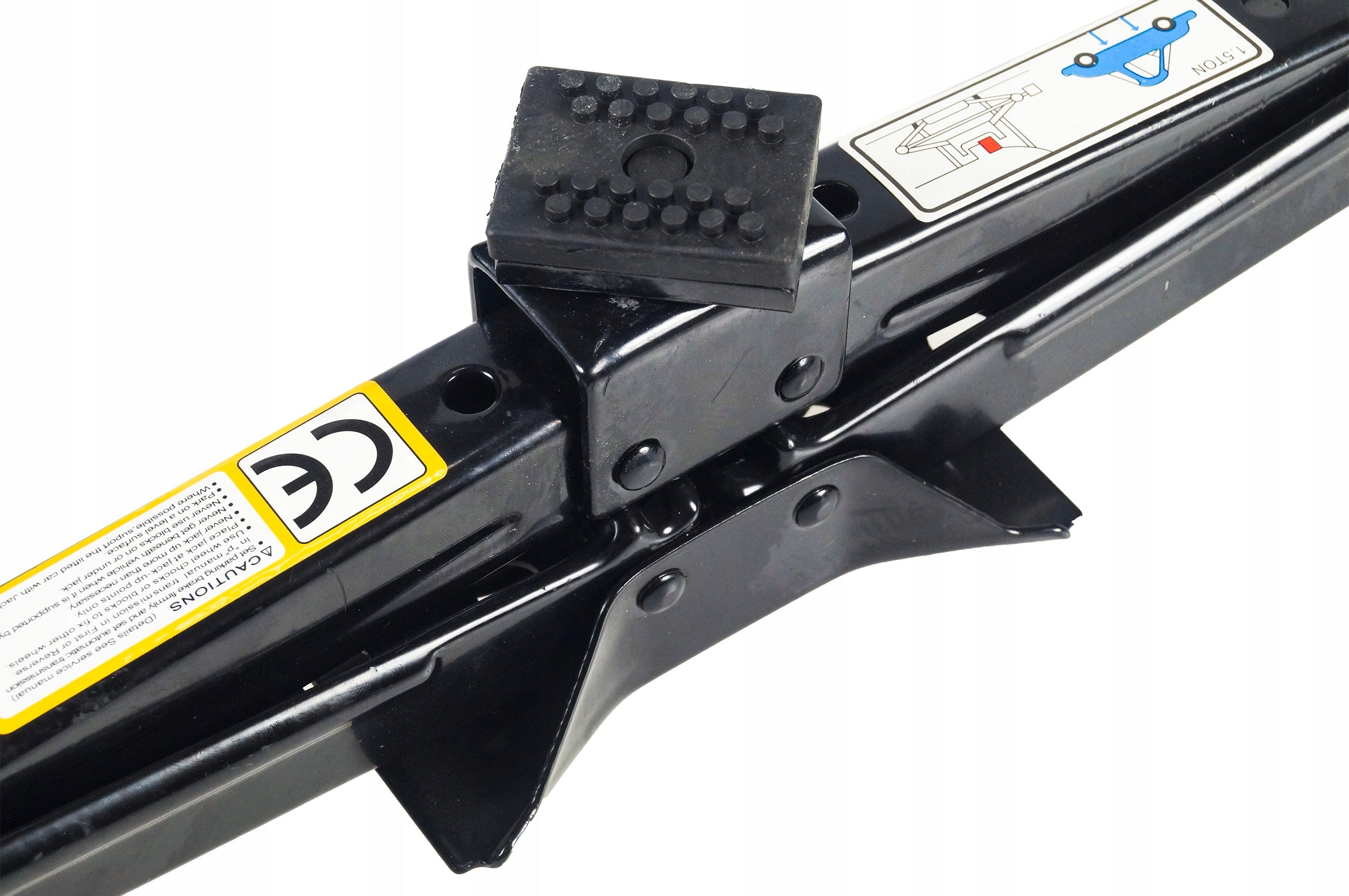 Lever CAR TRAPEZOIDAL LIFT 1,5T RUBBER Unscrewable Frog Product weight with unit packaging 0.01 kg