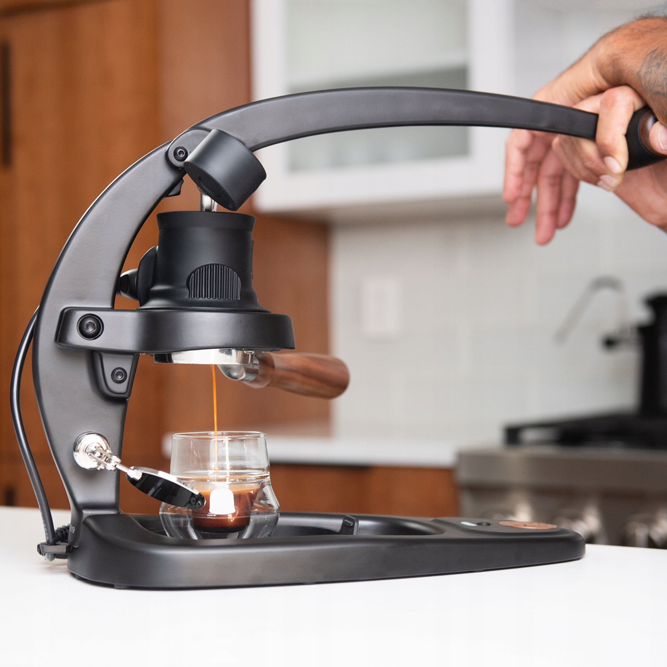 Lever coffee maker hand flask Flair Espresso 58 Plus 2 black Model 58 Plus 2