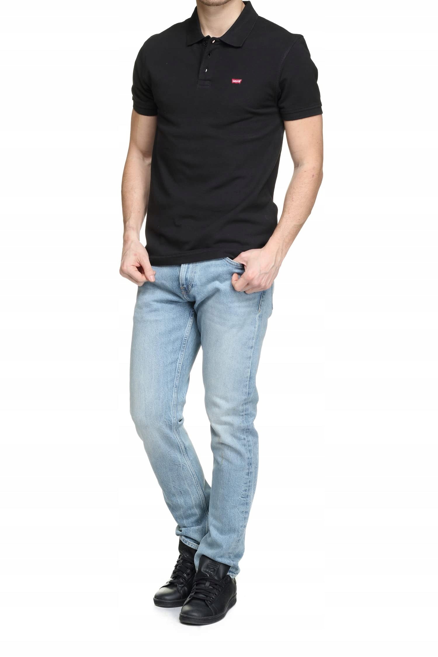 Poloshirt für Herren Levi's, schwarz 