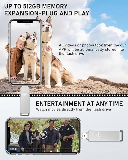 Levida USB 512 GB Color silver