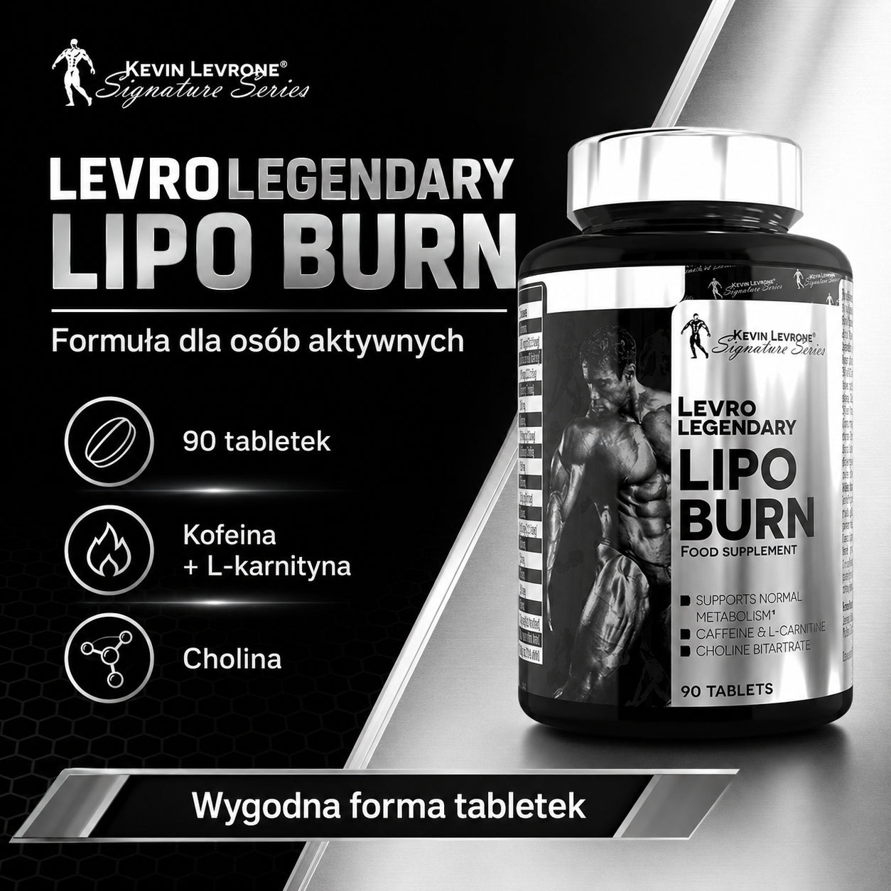 Levrone LIPO BURN 90 tab. fat burner caffeine green tea Expiration date at least six months from the date of purchase