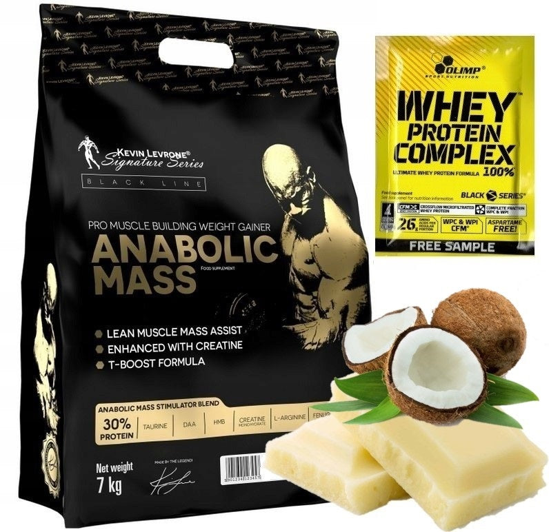 Levrone anabolic MASS 7kg GAINER PROTEIN CARBOHYDRATES FLAVOR: B CHOCOL - COCONUT