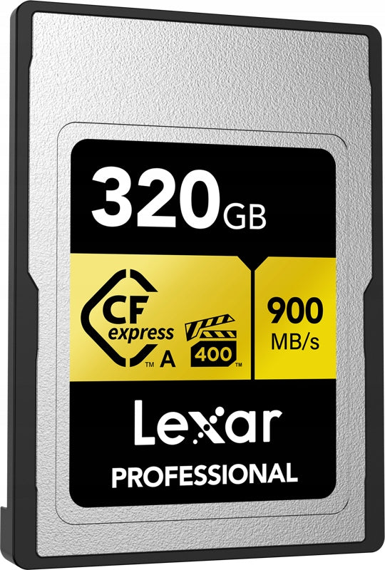 Lexar CFexpress Pro Gold memory card R900/W800 (VPG400) 320 GB (Type A) Model Gold R900