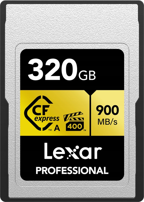Lexar CFexpress Pro Gold memory card R900/W800 (VPG400) 320 GB (Type A)