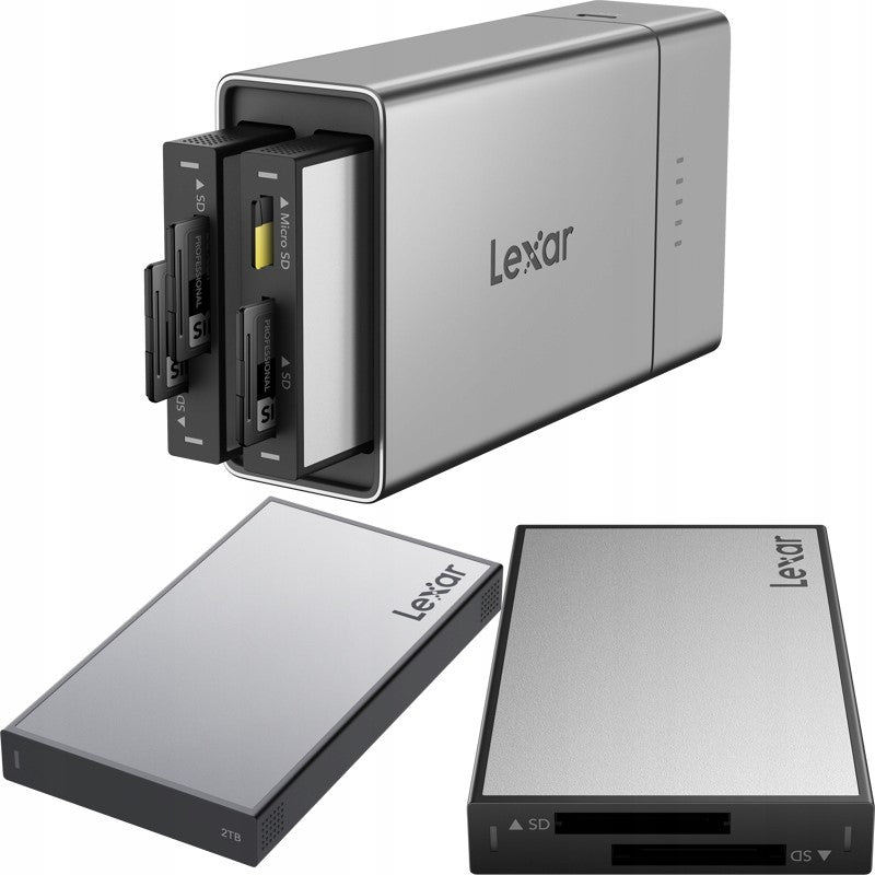 Lexar Professional Workflow Go + SSD 2TB + 2x SD card reader