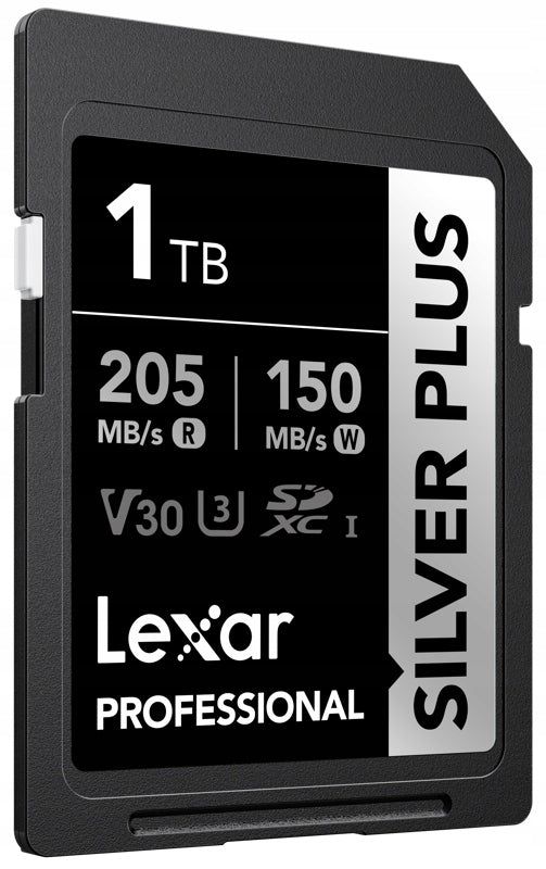 Lexar SDXC Professional Silver Plus 1TB R205MB/s W150MB/s U3 V30 UHS-I Manufacturer Lexar