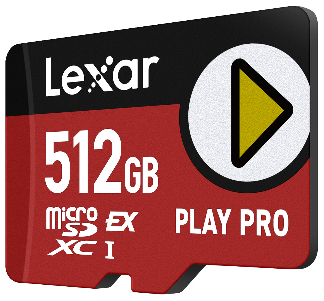 Lexar microSDXC Express Play Pro 512GB Memory Card (R900/W600) Card capacity 512 GB