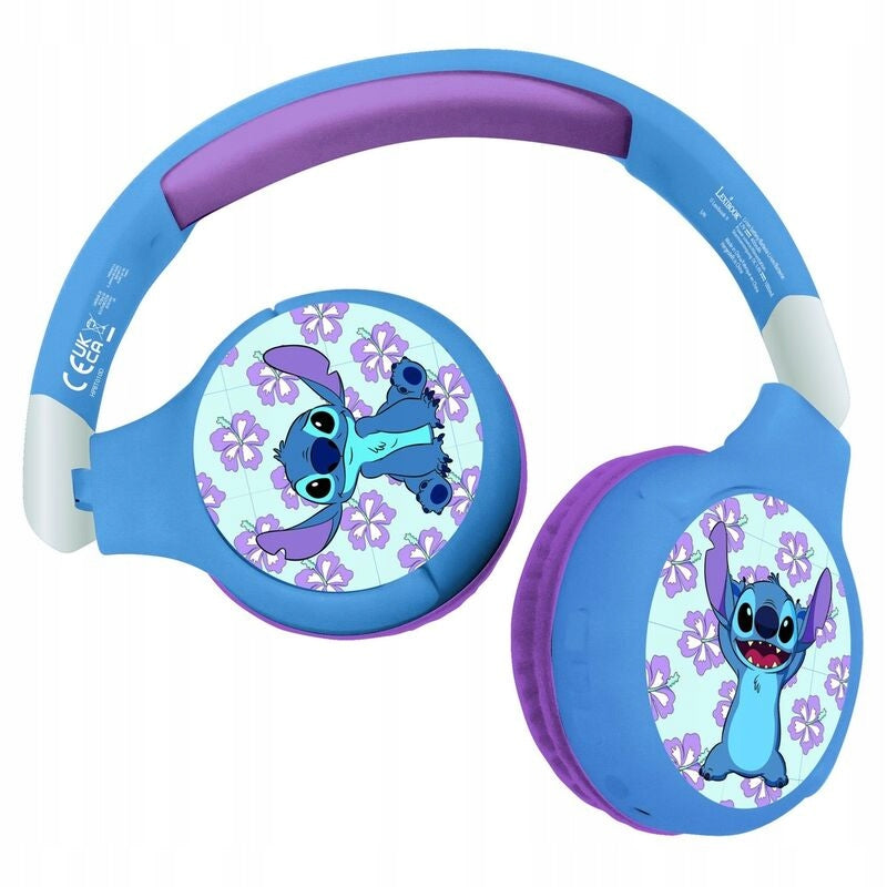 Lexibook - Disney Stitch Bluetooth Headphones - Premium Fan Accessory Brand Lexibook