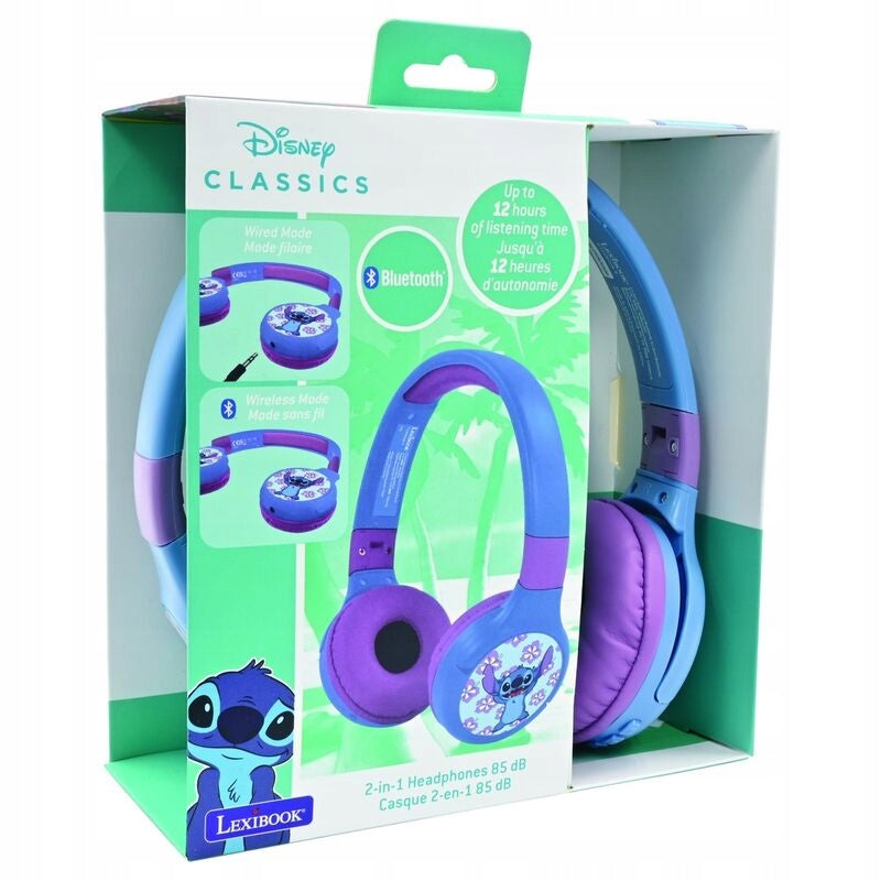 Lexibook - Disney Stitch Bluetooth Headphones - Premium Fan Accessory