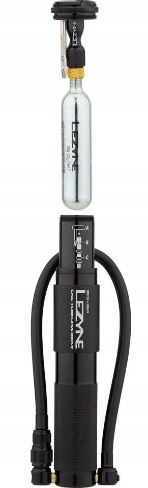 Lezyne CNC pump Tubeless Drive CO2 black Kind manual