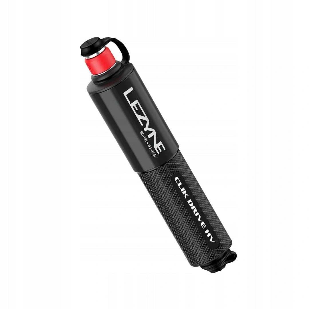 Lezyne Clik Drive HV bicycle pump for Schwalbe Clik 90psi 6,2 bar valves Manufacturer code 452200182