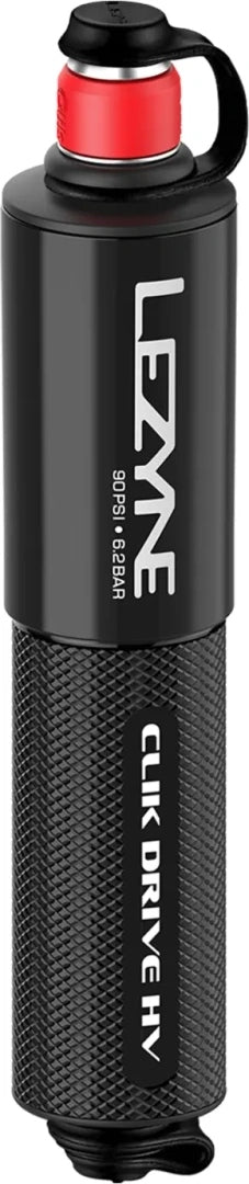 Lezyne Clik Drive HV bicycle pump for Schwalbe Clik 90psi 6,2 bar valves