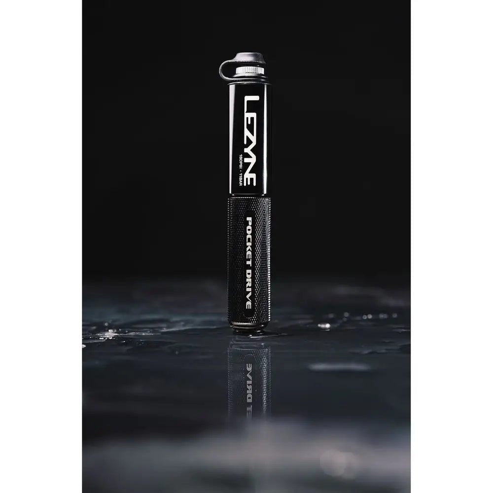 Lezyne Hand Pump CNC Pocket Drive gray 160 PSI 14cm 1-MP-PKDR-V119 Maximum pressure 11 bar