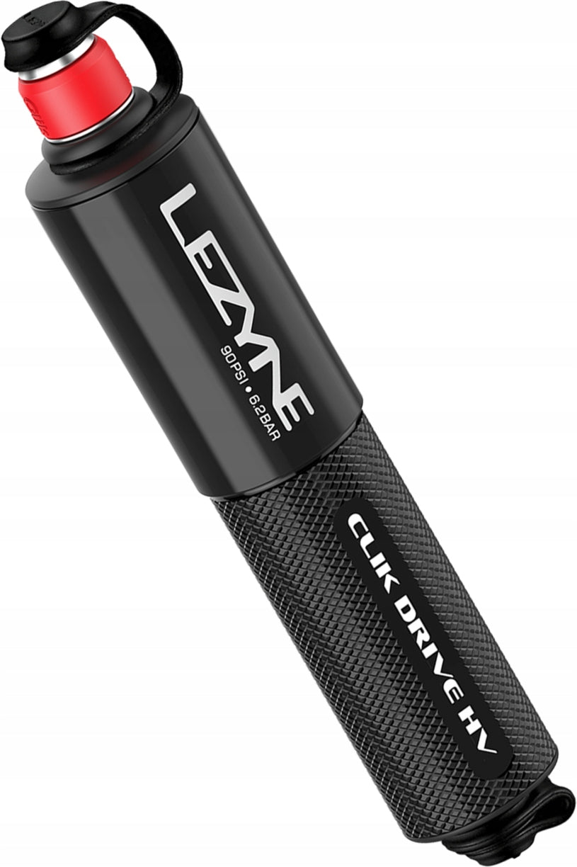 Lezyne Hand Pump Click Drive HV CLIK Valve and Presta Flex Hose Aluminum, 14 Brand Lezyne