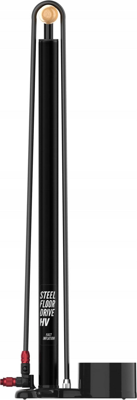 Lezyne floor pump Steel Floor Drive HV flat black Packaging status original