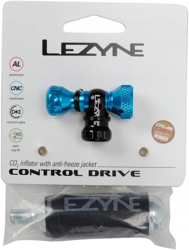 Lezyne pump CONTROL DRIVE CO2 16g blue + CARTRIDGE Color blue