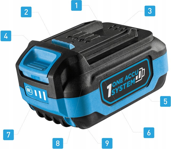 Li-Ion Battery Hogert Technik 18V 4Ah HT2E240-A40 OneAccuSystem Brand Hoegert Technik
