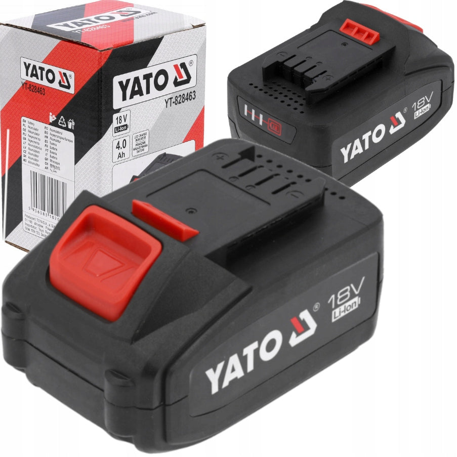 Li-Ion battery Yato 18 V 4 Ah Battery capacity 4 Ah