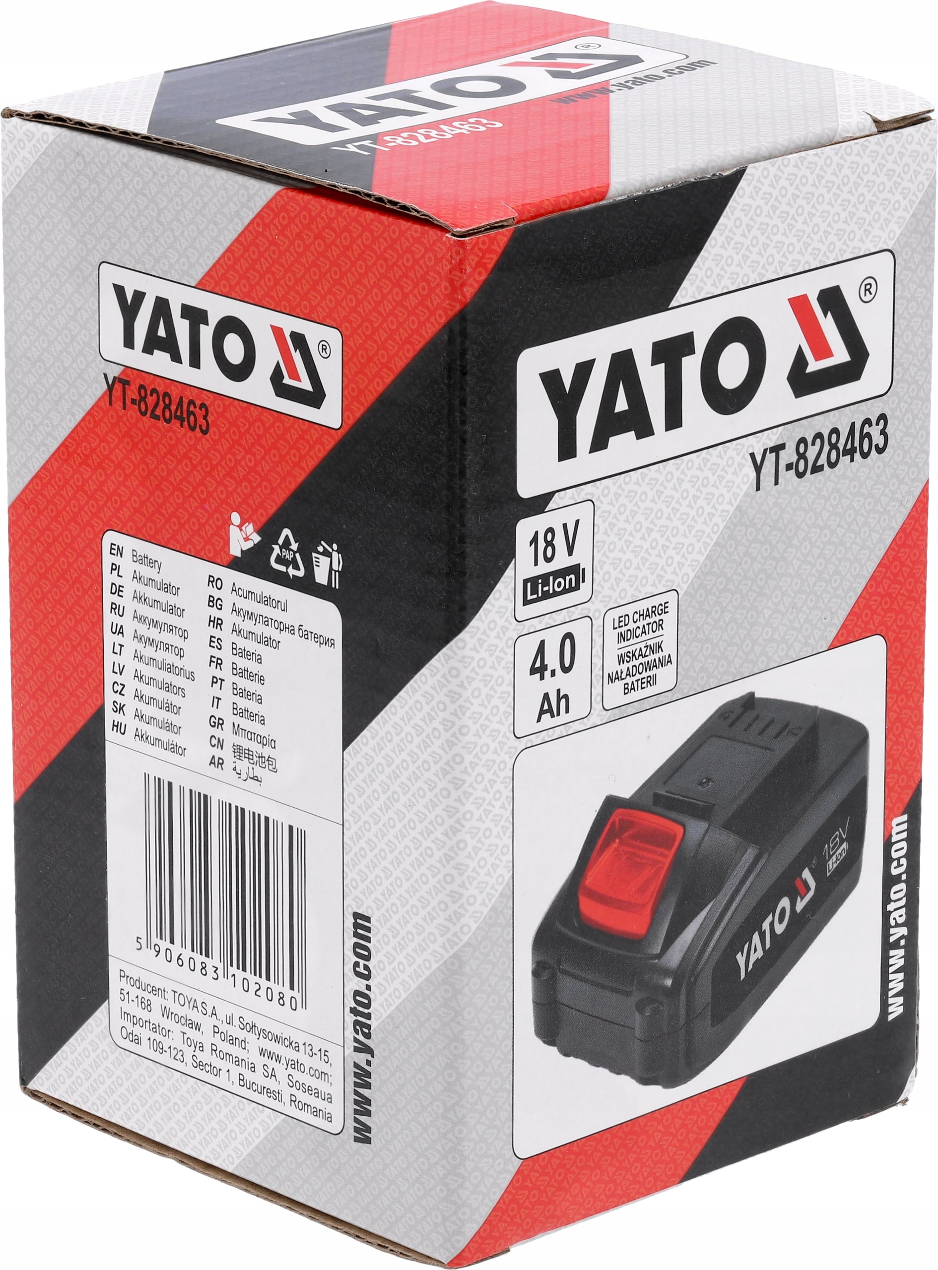 Li-Ion battery Yato 18 V 4 Ah Brand Yato