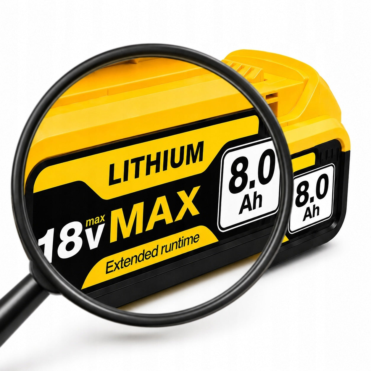 Li-ion battery replacement tools DeWALT 18V 8Ah LED DCB182 DCB206 Manufacturer code DW-18V-8.0Ah-1