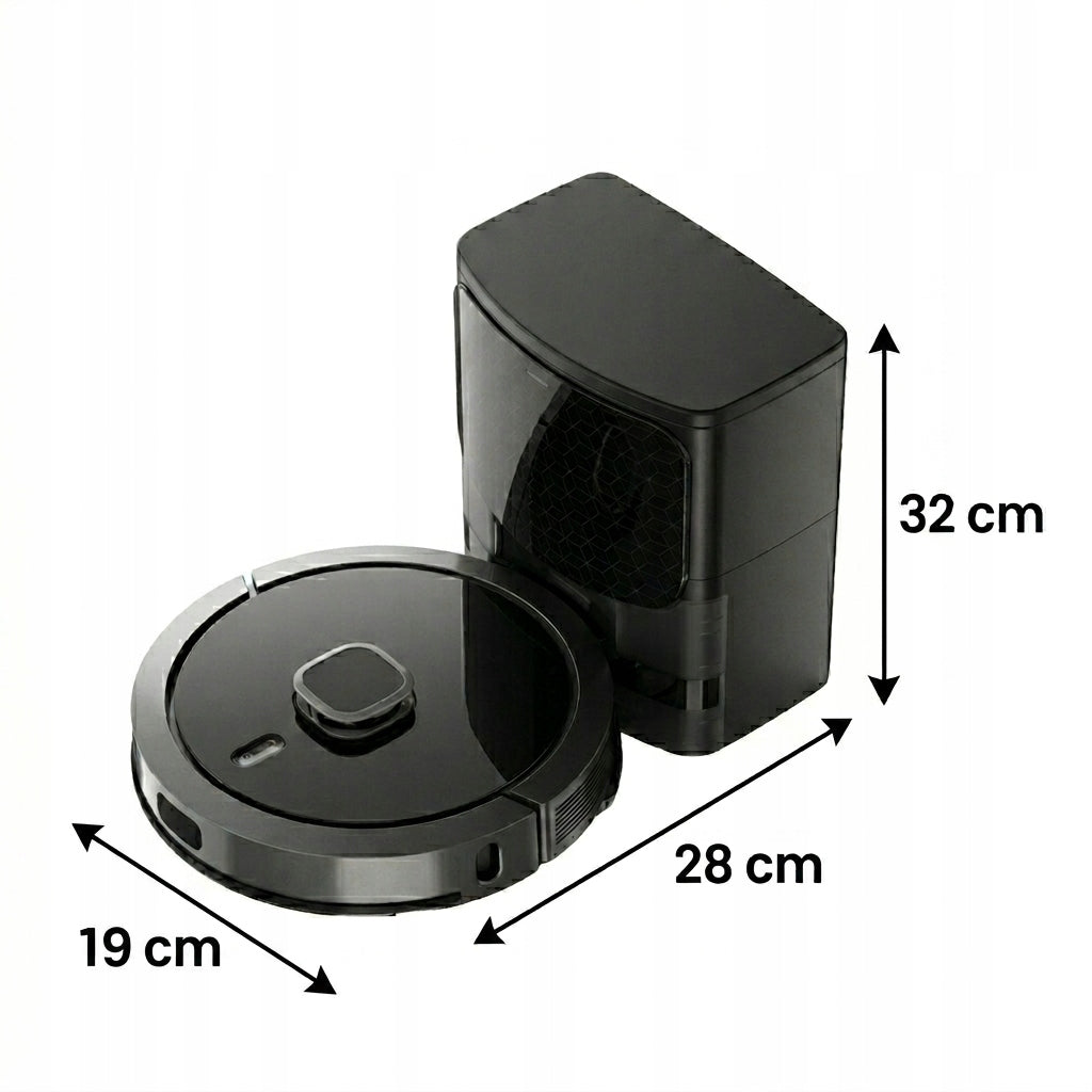 LiDAR Mopping Cleaning Robot Self Emptying Station 6500Pa 5200mAh Packaging status original