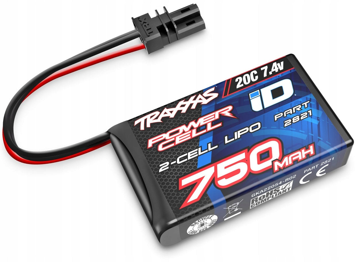 LiPo Battery 7,4V 750mAh to TRAXXAS TRX-4M 1/18 Defender Bronco