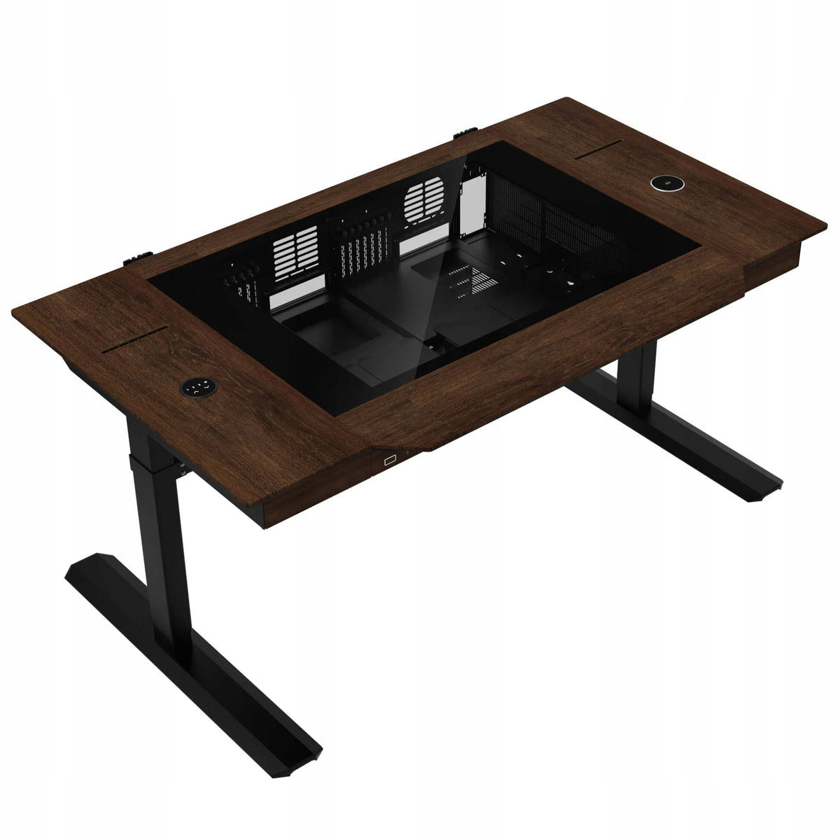 Lian Li DK07 Wood Eddition desk chassis, dual-system capable