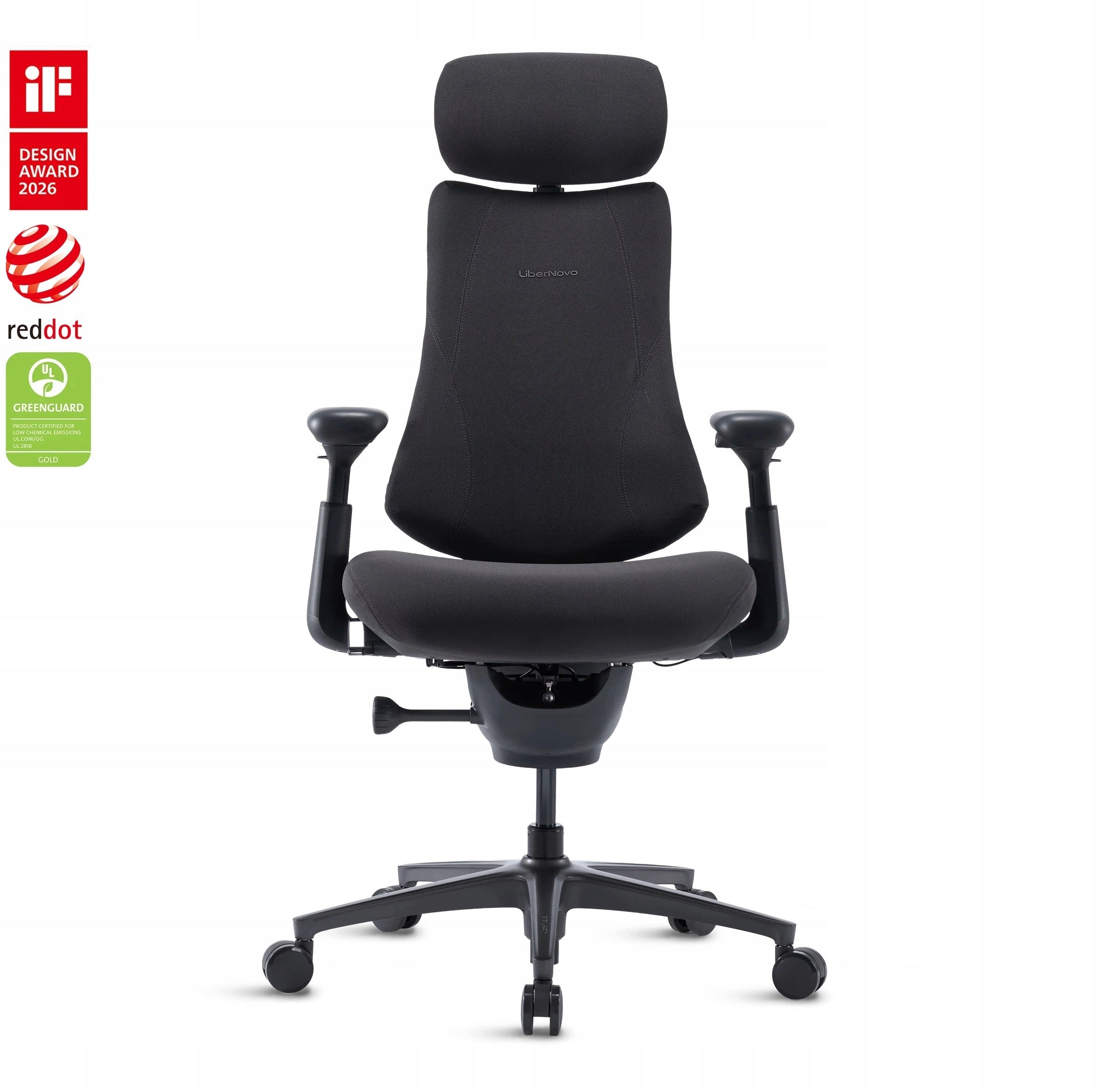 LiberNovo Omni Pro Chair Ergonomic Seat 48cm Graphite Color
