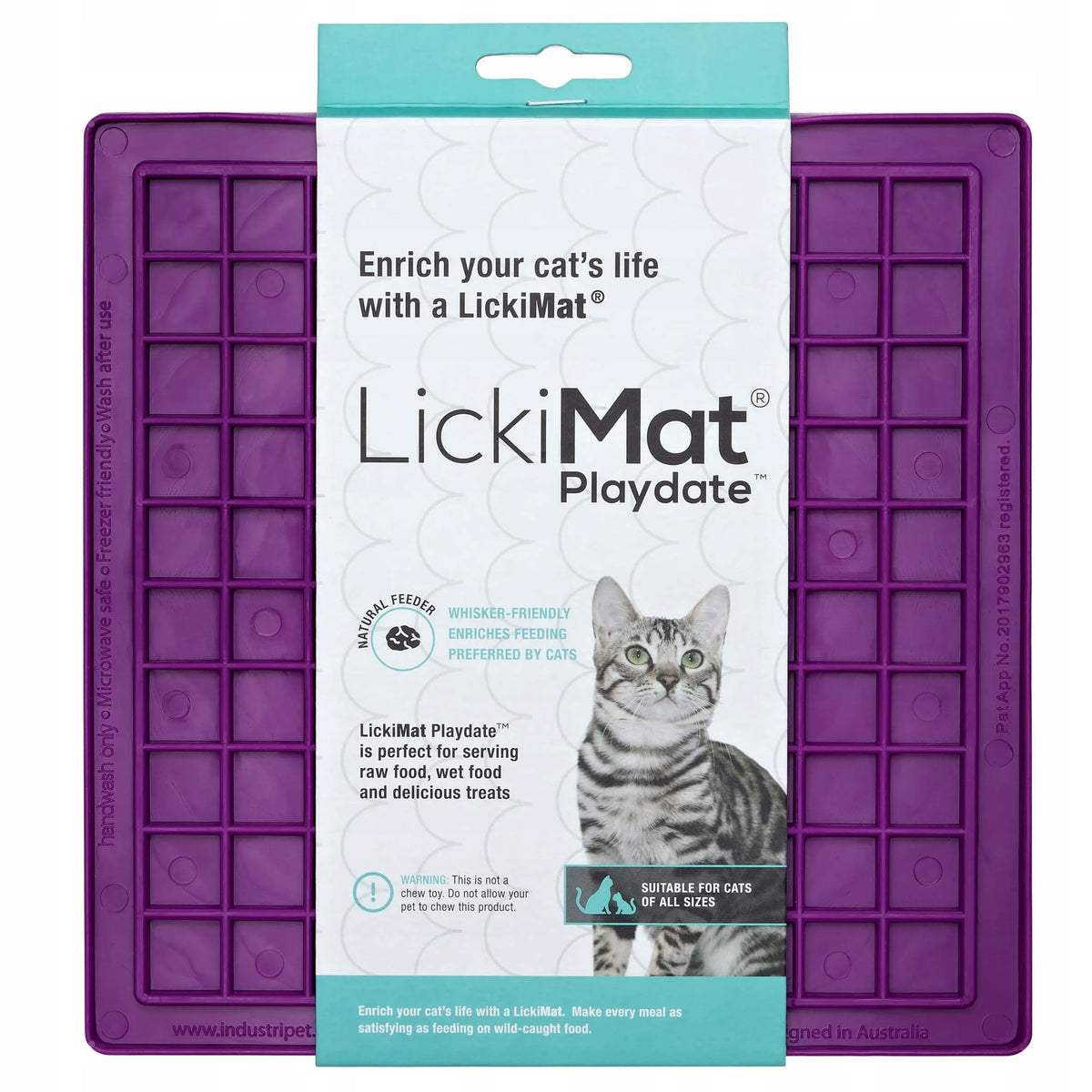LickiMat Classic Cat Playdate Licking Mat Brand LickiMat