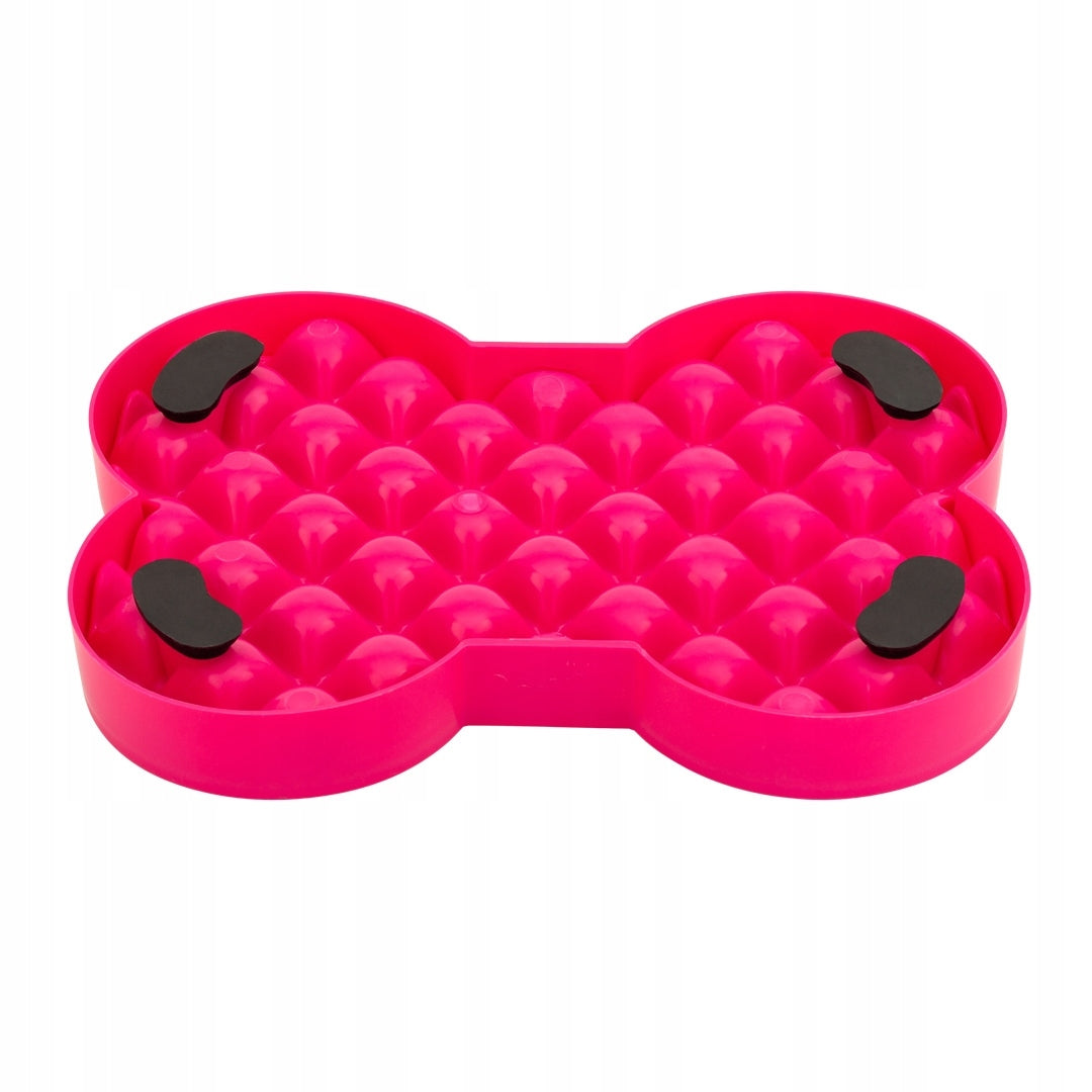 LickiMat Slodog Small Food Slowing Bowl, Dog Tray, Pink Capacity 0.25 l