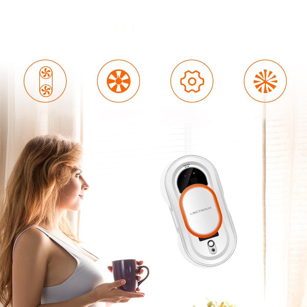 Liectroux HCR-09 smart window glass cleaning robot 80W 2800pa 500mAh 65db Manufacturer code Liectroux HCR-09