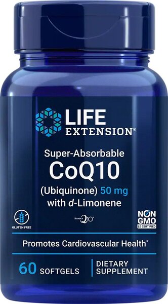 Life Extension CoQ10 (ubiquinone) with D-Limononene 100mg 60 soft capsules
