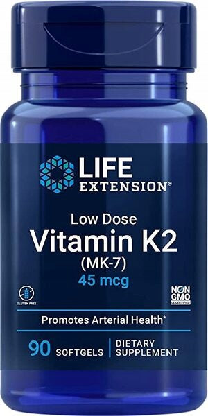 Life Extension Vitamin K2 (MK-7) 45 µg 90 soft capsules