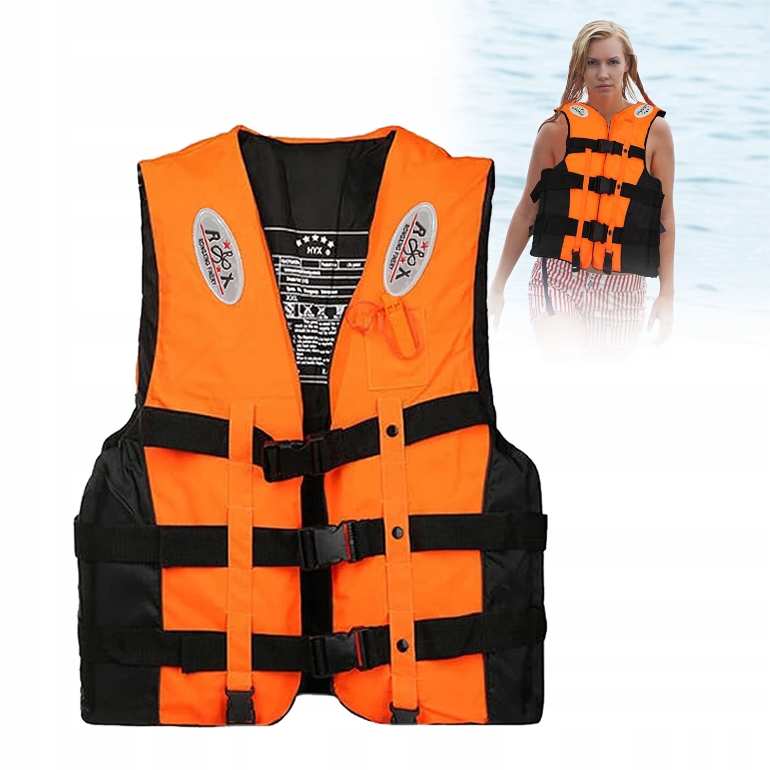 Life Jacket, Adult Vest with Whistle,Universal Brand no brand