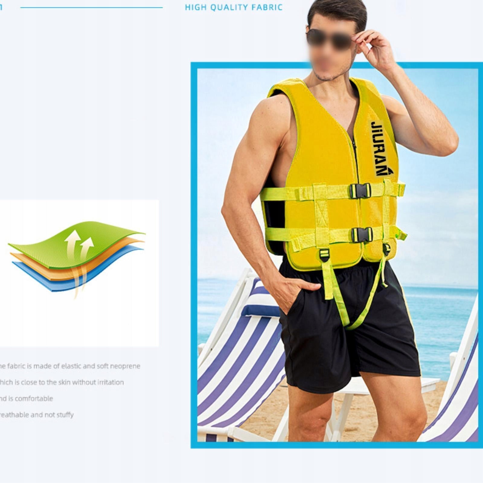 Life Jacket, Swim Jacket, Life Vest for Adults Buoyancy Vest Waistcoat S Brand no brand