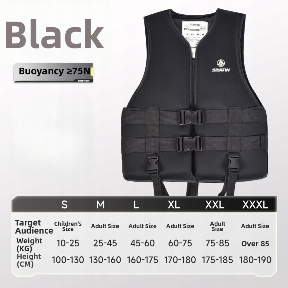 Life Jacket Versatile Learn Swim Life Vest for Kayaking Water Sports XL Packaging status original