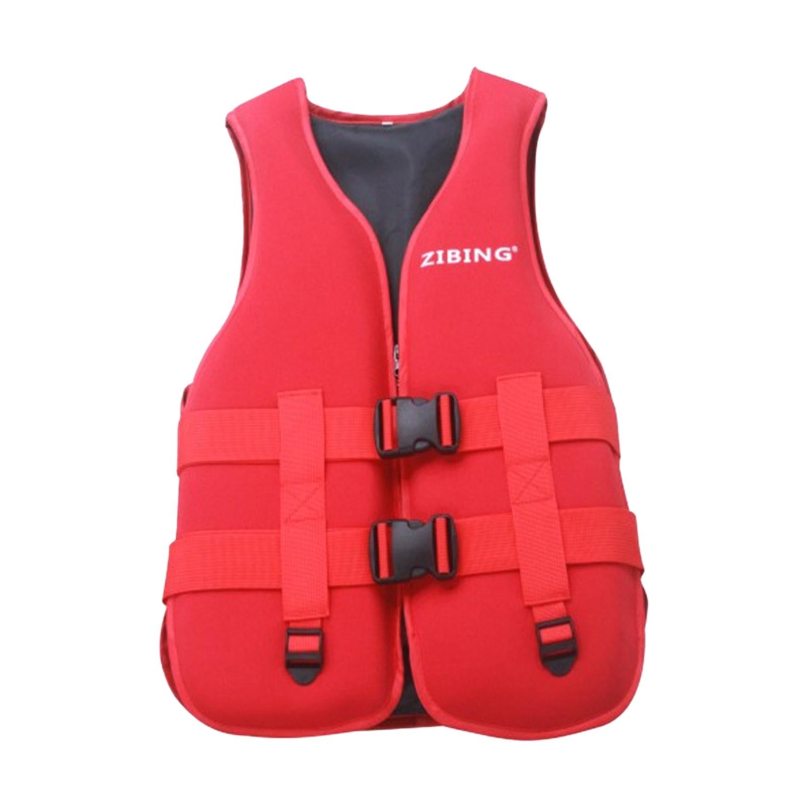 Life Vest Adjustable Drifting Life Jacket for Water Sports Kayaking Re